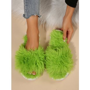Fluffy Slippers Female Winter Wear